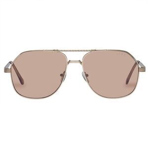 Aire NWT Cosmos - Bright Gold Tan Tint Aviator Sunglasses